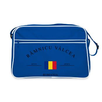 Râmnicu Vâlcea Romania – Holiday Souvenir Gift - Retro Bag - blue/white - Front
