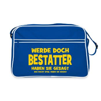 Devenir croque-mort après tout, disaient-ils - Ça fait - Sac Retro - bleu/blanc - Devant