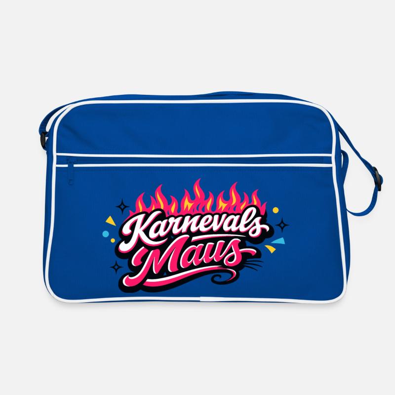 Karnevalsmaus Köln - Kölner Karneval Design Retro Tasche