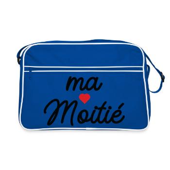Ma Cœur Motié - Sac Retro - bleu/blanc - Devant