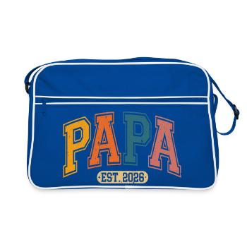 Papa 2026 - Sac Retro - bleu/blanc - Devant
