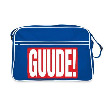 GUIDE! Großformat Rot Typo Design - Retro Tasche - Blau/Weiß - Vorne