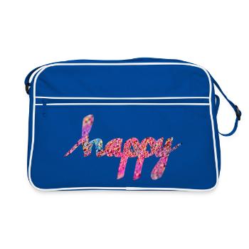 CONTENT - Sac Retro - bleu/blanc - Devant