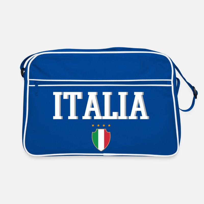Italien - Retro Tasche - Blau/Weiß
