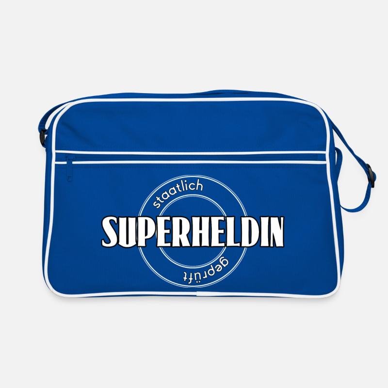 Superheldin Retro Tasche