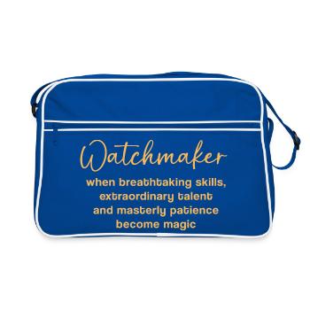 Clockwork Clock - Retro Bag - blue/white - Front
