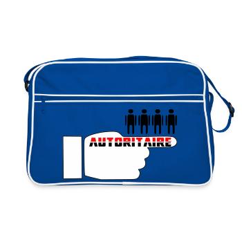 Authoritarian fist - Retro Bag - blue/white - Front