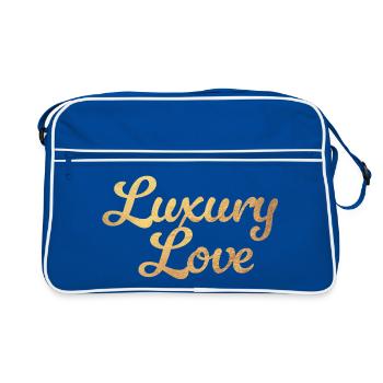 Luxury Love Love Gold Exclusive Glamour Luxury - Retro Bag - blue/white - Front