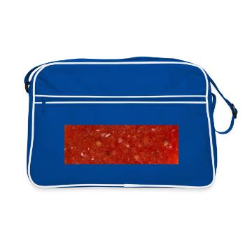 Tomatensauce - Retro Tasche - Blau/Weiß - Vorne