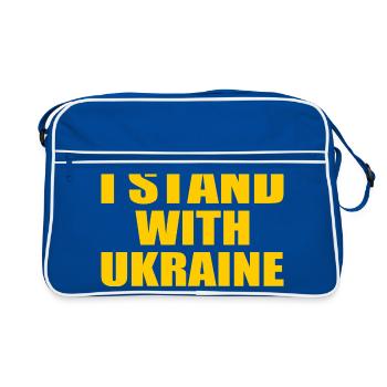 I stand with ukraine - Sac Retro - bleu/blanc - Devant