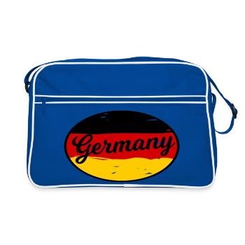Bumper sticker Germany - Retro Bag - blue/white - Front