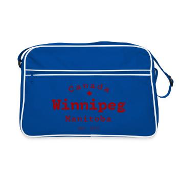 Winnipeg Est 1873 Chemise - Sac Retro - bleu/blanc - Devant