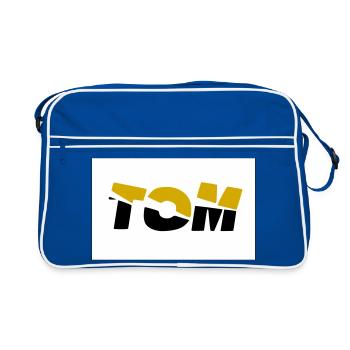 Tom - Sac Retro - bleu/blanc - Devant