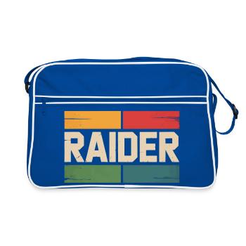 Raider Gamer Retro Vintage Colors RPG Gaming - Retro Bag - blue/white - Front