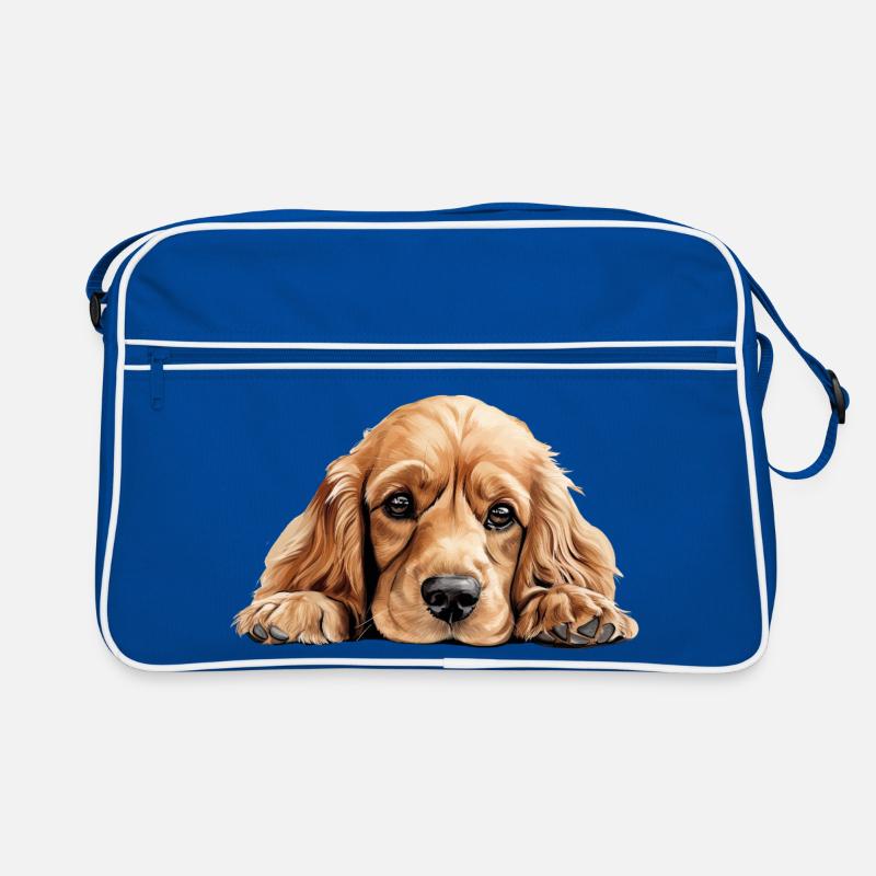 Cocker Spaniel Hund Retro Tasche