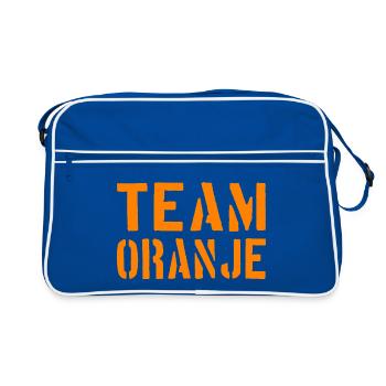 Team Oranje - Nederland - Niederlande Netherlands - Retro Bag - blue/white - Front