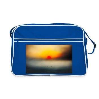 Evening atmosphere by the calm sea - Retro Bag - blue/white - Front
