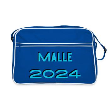 Mallorca 2024 - Retro Tasche - Blau/Weiß - Vorne