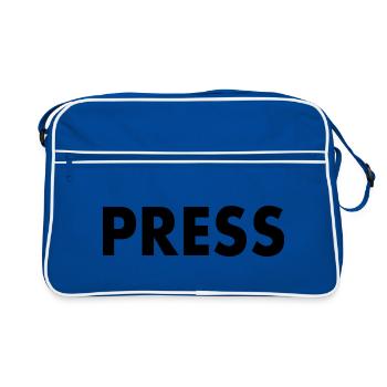 Press - Retro Bag - blue/white - Front