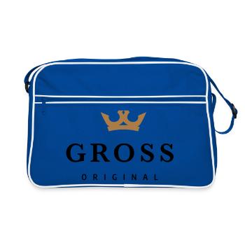 Large - Retro Bag - blue/white - Front