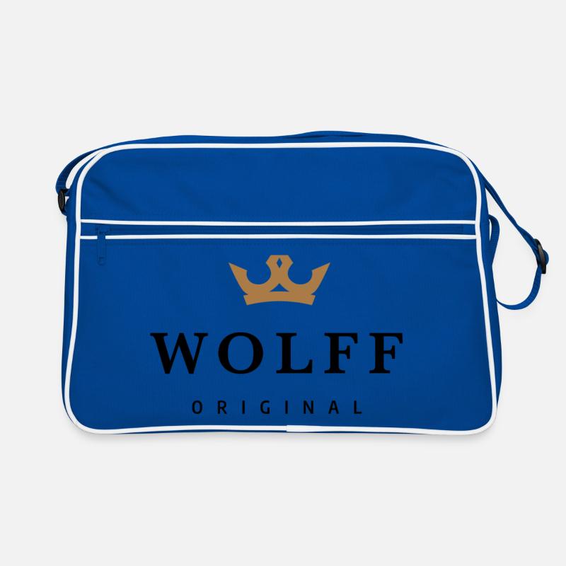 Wolff - Sac Retro - bleu/blanc