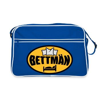 Bettman - Retro Tasche - Blau/Weiß - Vorne