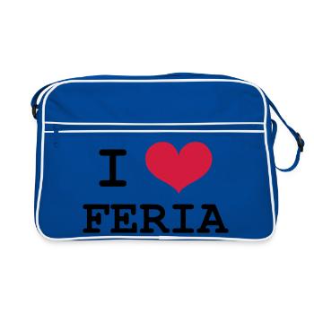 I Love Feria - Sac Retro - bleu/blanc - Devant