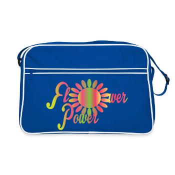 Le pouvoir des fleurs - Sac Retro - bleu/blanc - Devant