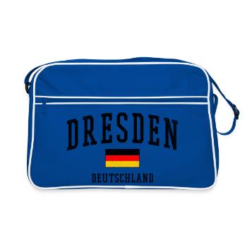 Dresden - Retro Bag - blue/white - Front
