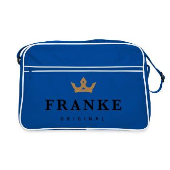 Franke - Retro Tasche - Blau/Weiß - Vorne