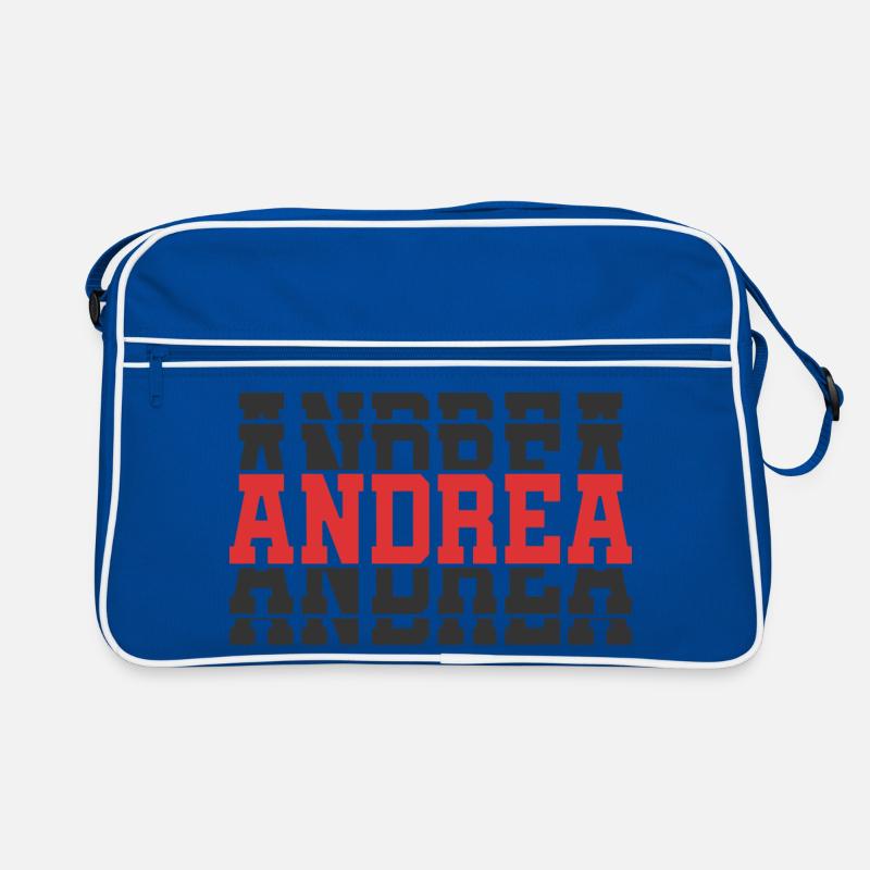 t-shirt Andrea t-shirt gift idea stacked text Retro Bag