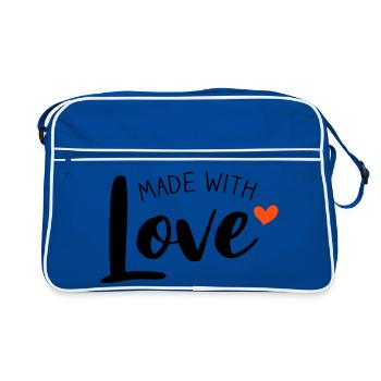 Made With Love bicolore - Sac Retro - bleu/blanc - Devant