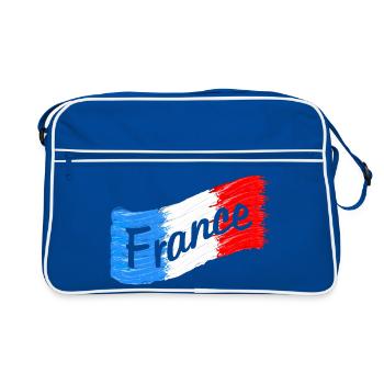 Drapeau de la France - Sac Retro - bleu/blanc - Devant
