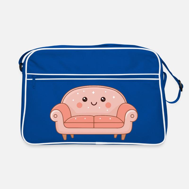Süßes, sternenbedecktes warmes Sofa Retro Tasche