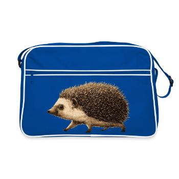 Drôle de hérisson - Sac Retro - bleu/blanc - Devant