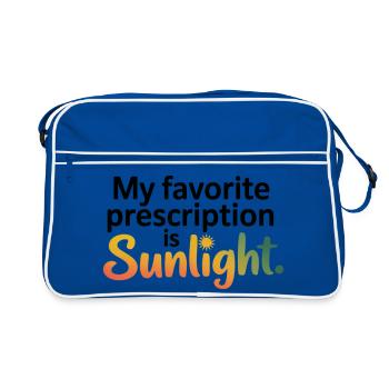 Naturopath Favorite Prescription Sunlight  - Retro Bag - blue/white - Front