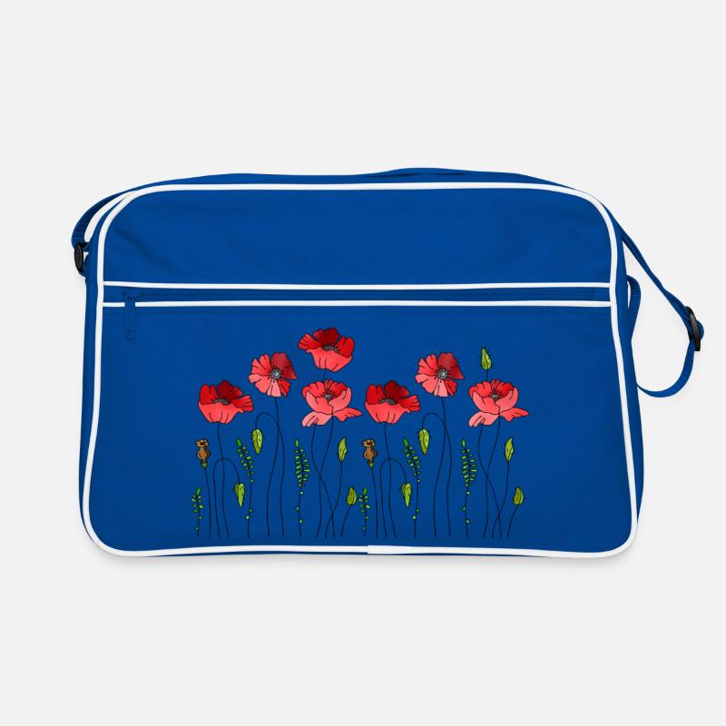Blumen Retro Tasche