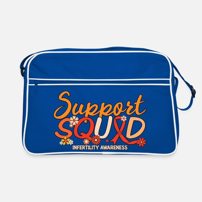Support Squad IVF Infertility Awareness Month Retro Bag