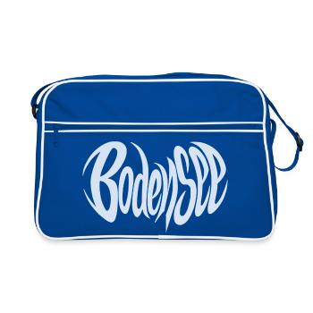 Lake Constance lettering - Retro Bag - blue/white - Front
