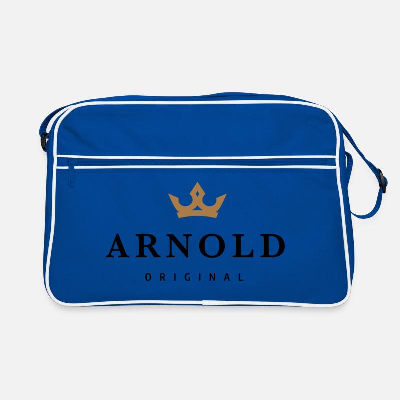 Arnold - Retro Tasche - Blau/Weiß