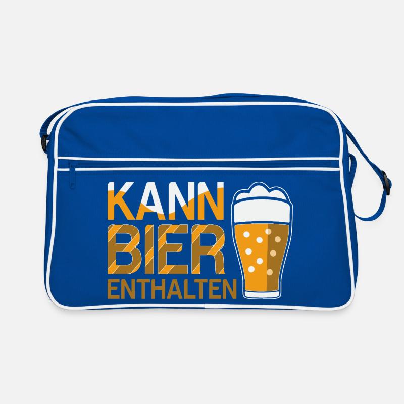 Bierliebhaber Bier Spruch Biertrinker Saufen Retro Tasche