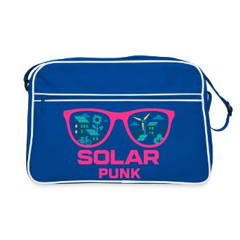 Solarpunk Vision - Retro Bag - blue/white - Front