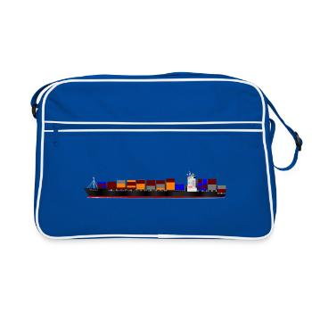Container Ship - Retro Bag - blue/white - Front