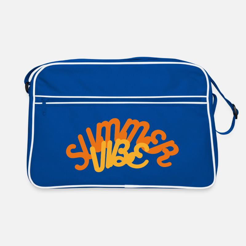 Jeu abstrait de couleurs avec des tons chauds Sac Retro