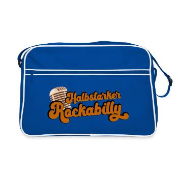 Rockabilly semi-fort - Sac Retro - bleu/blanc - Devant