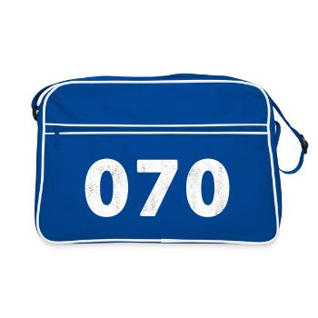 070 La Haye Rijswijk Voorburg Leidschendam - Sac Retro - bleu/blanc - Devant