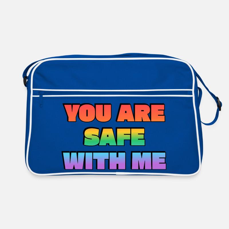 Tu es en sécurité avec moi Sac Retro