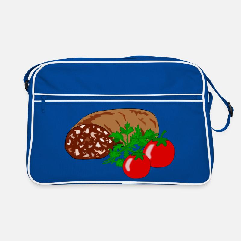 Blutwurst mit Tomate Retro Tasche