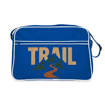 Trail Montagne Route et Sommets - Sac Retro - bleu/blanc - Devant