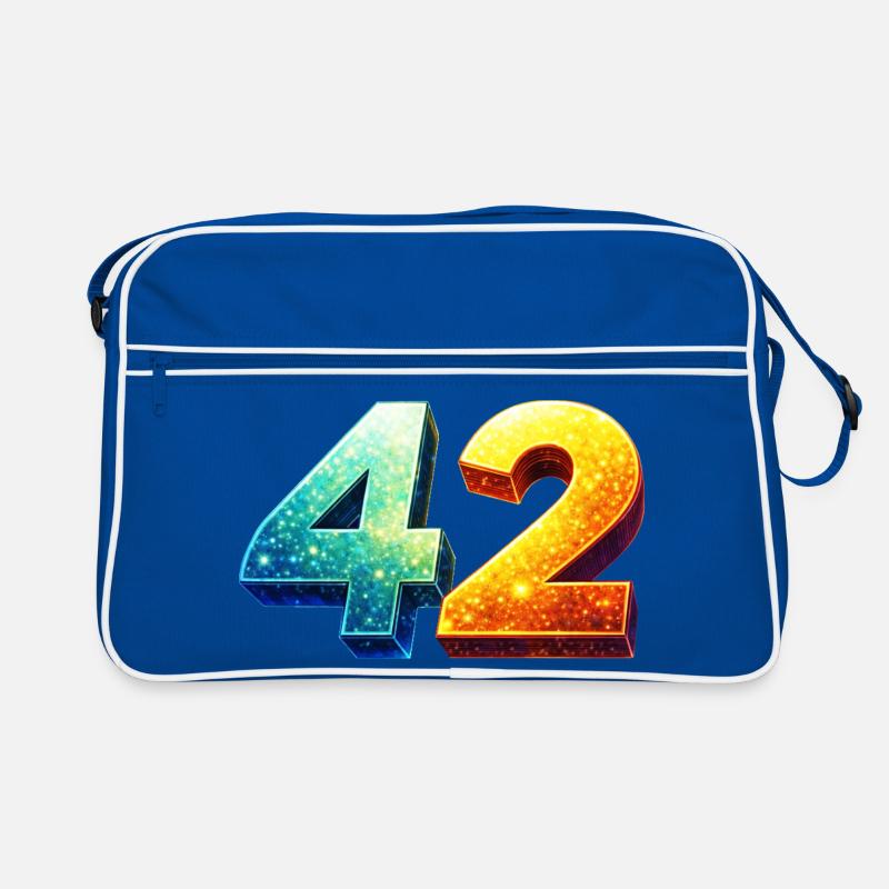 42 Cosmic Number – Nerd & Sci-Fi Design Retro Tasche